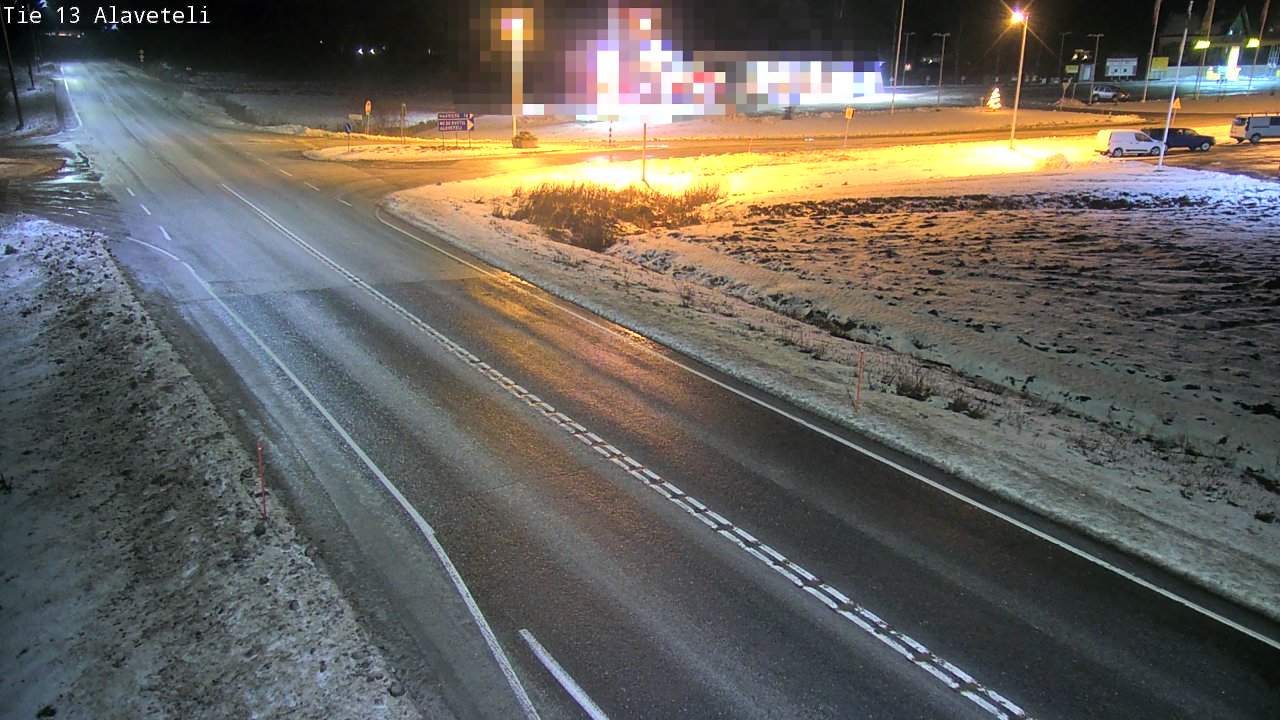 Weather Camera Image Väg 13 Kronoby Nedervetil, Kruunupyy, Pohjanmaa