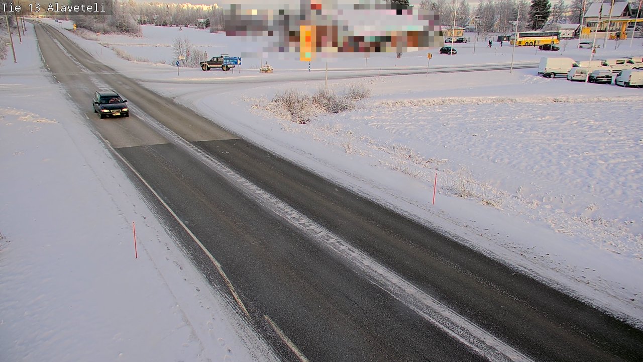 Weather Camera Image Väg 13 Kronoby Nedervetil, Kruunupyy, Pohjanmaa