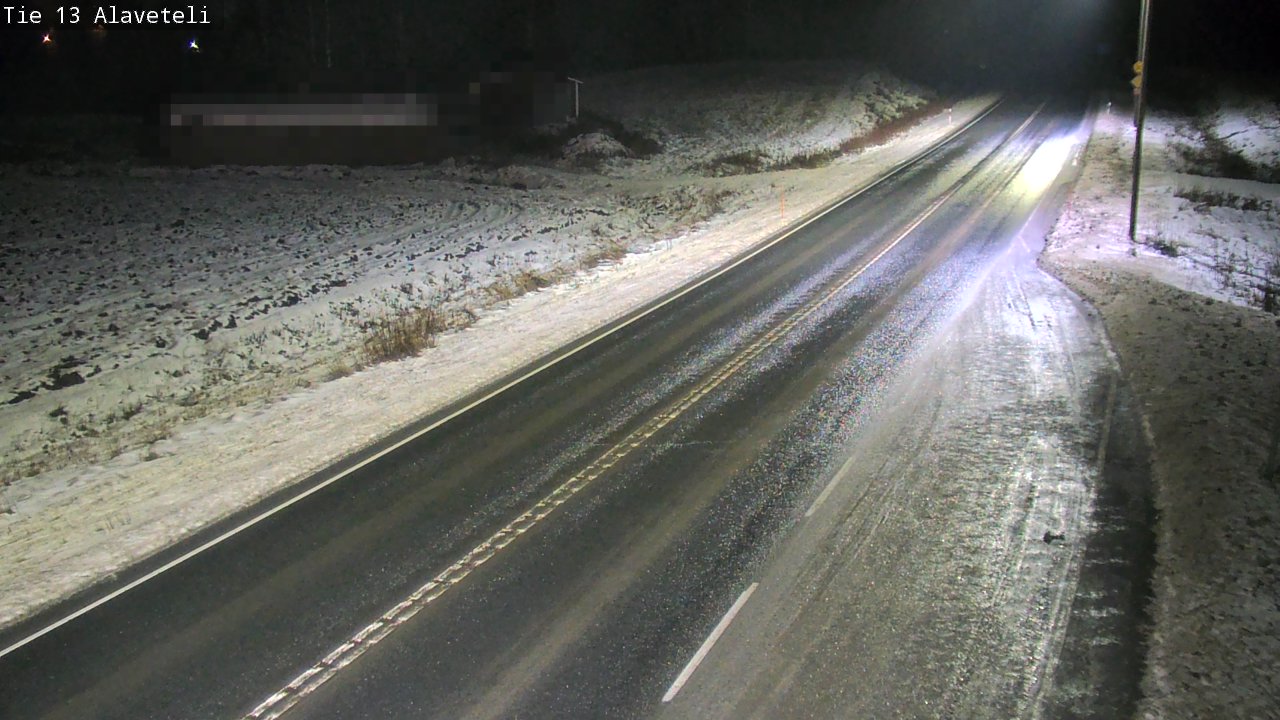 Weather Camera Image Väg 13 Kronoby Nedervetil, Kruunupyy, Pohjanmaa