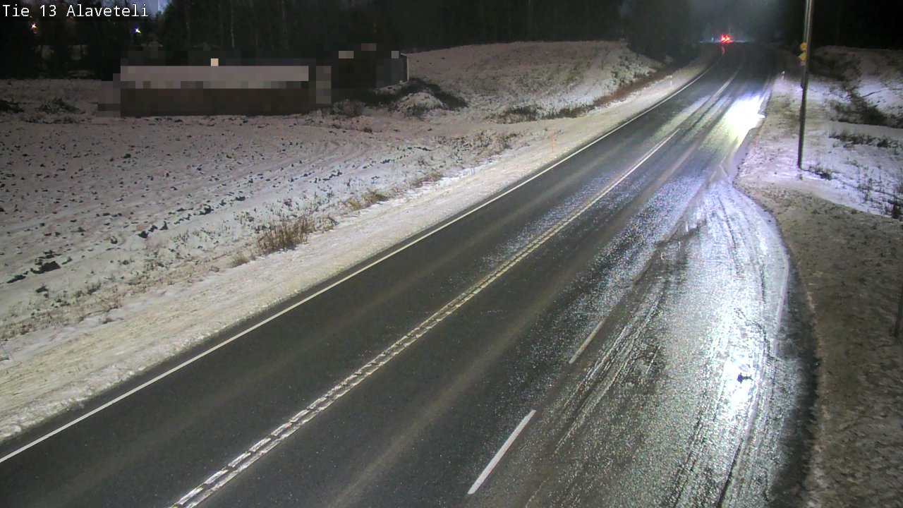 Weather Camera Image Väg 13 Kronoby Nedervetil, Kruunupyy, Pohjanmaa