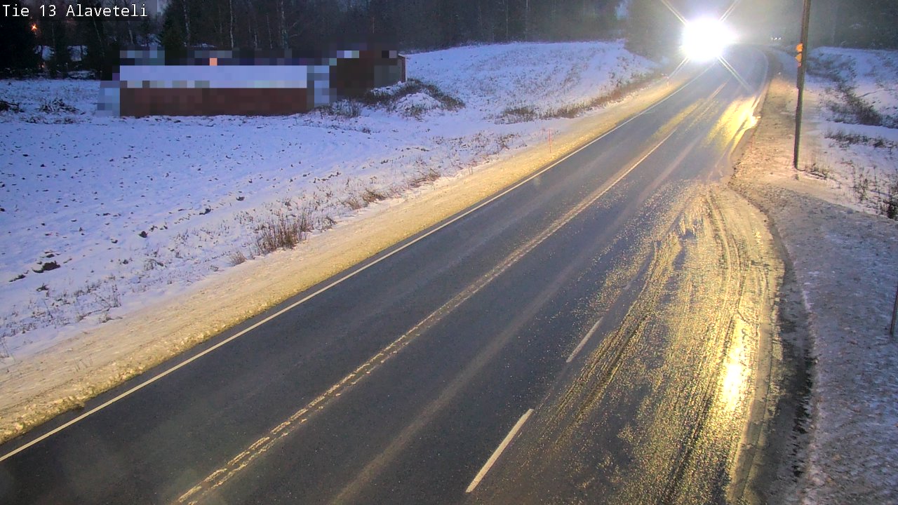 Weather Camera Image Väg 13 Kronoby Nedervetil, Kruunupyy, Pohjanmaa