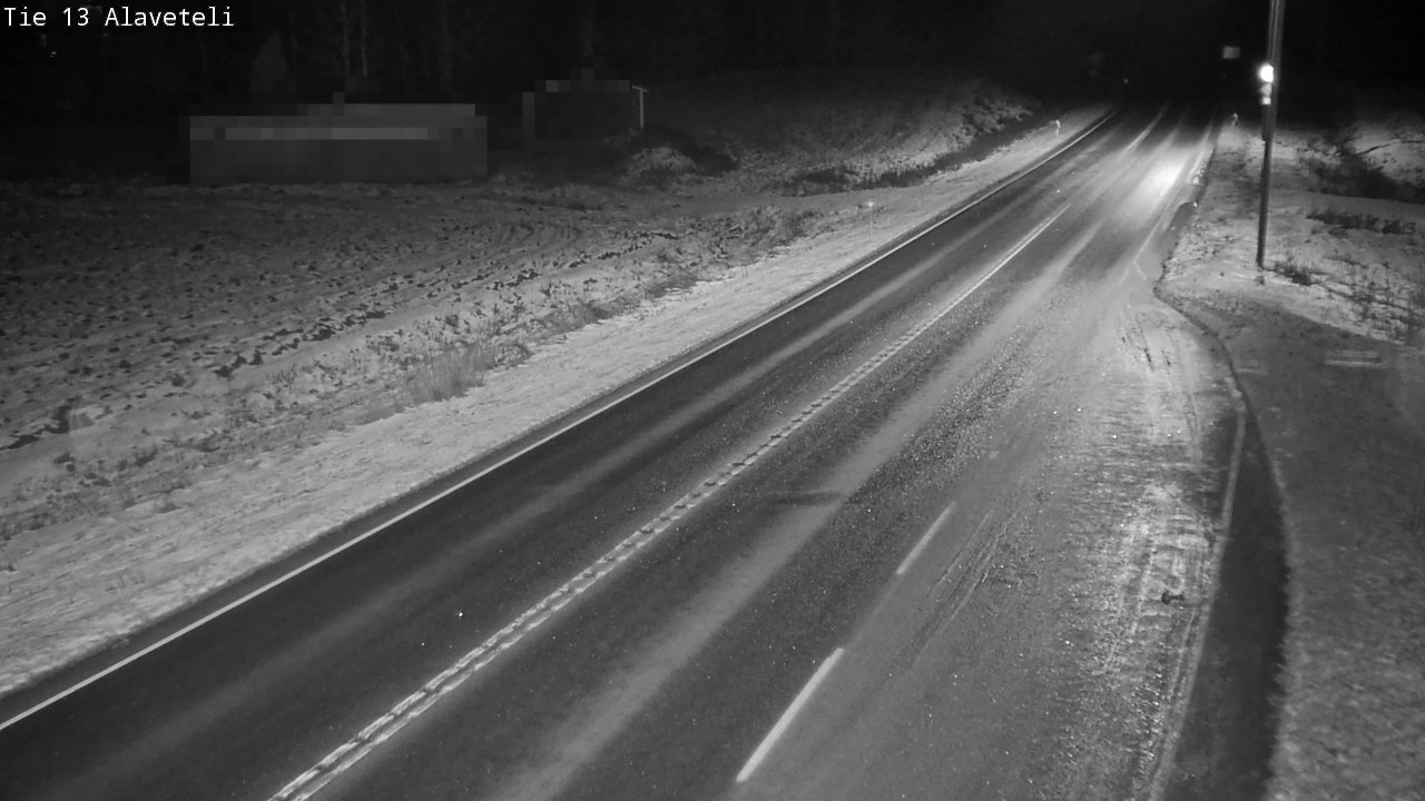 Weather Camera Image Väg 13 Kronoby Nedervetil, Kruunupyy, Pohjanmaa