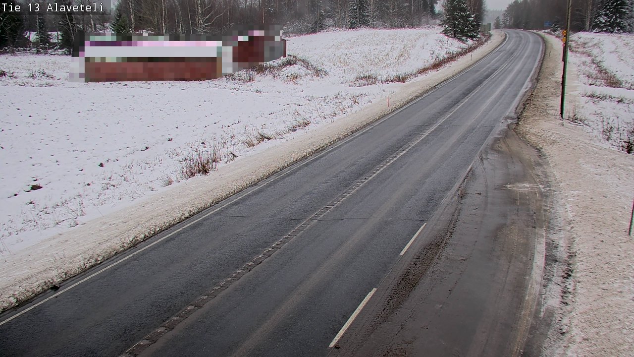 Weather Camera Image Väg 13 Kronoby Nedervetil, Kruunupyy, Pohjanmaa