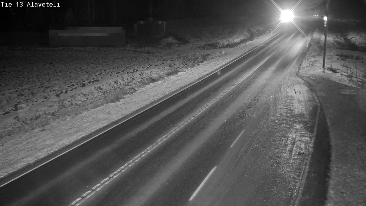 Weather Camera Image Väg 13 Kronoby Nedervetil, Kruunupyy, Pohjanmaa