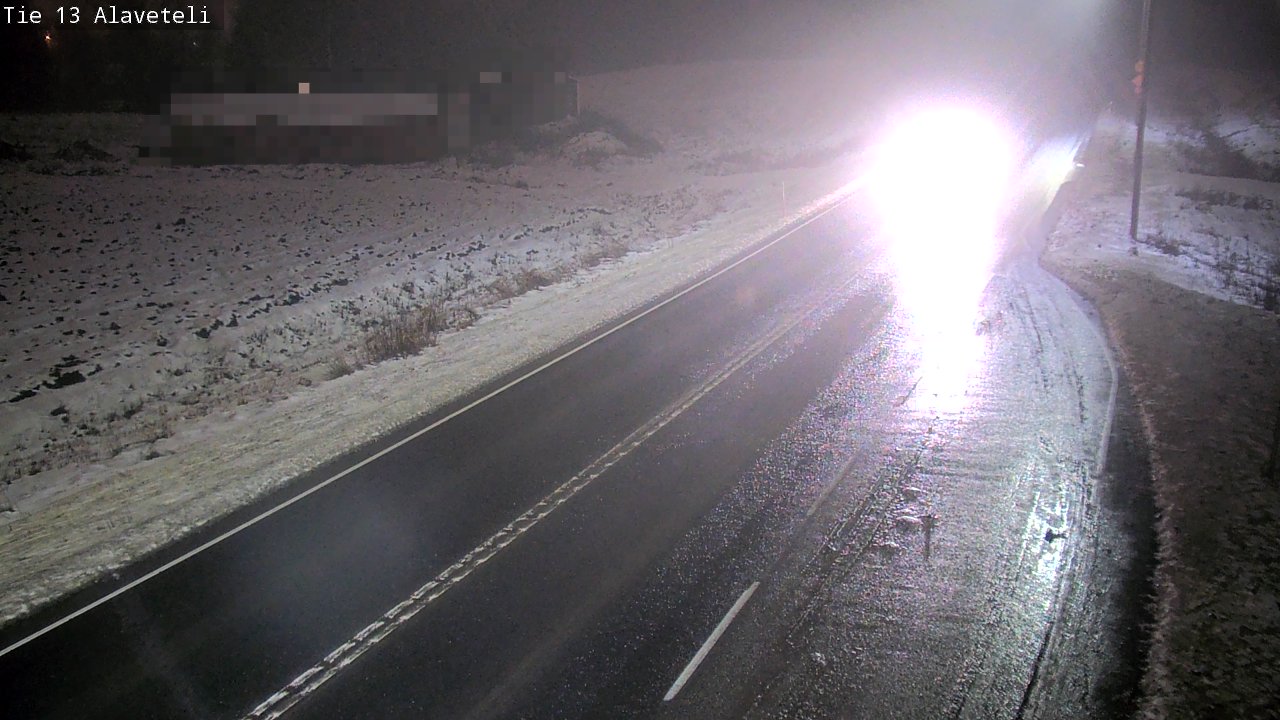 Weather Camera Image Väg 13 Kronoby Nedervetil, Kruunupyy, Pohjanmaa