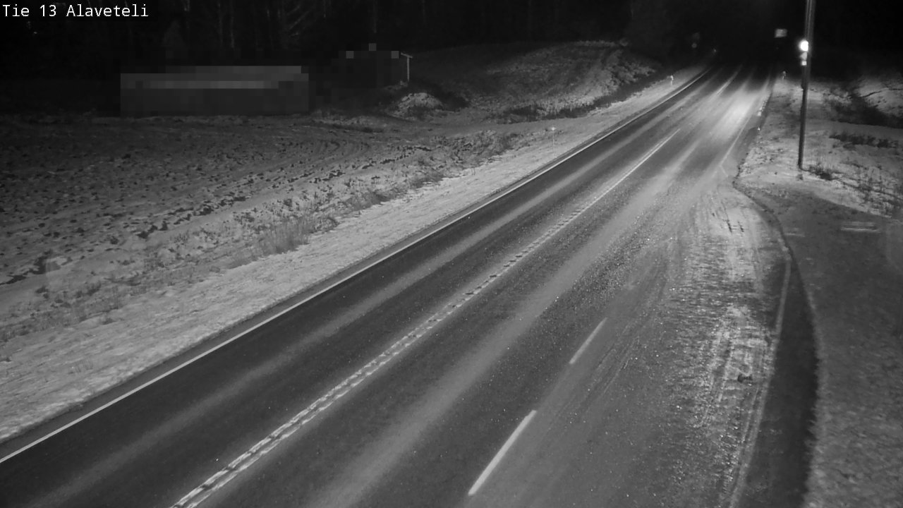 Weather Camera Image Väg 13 Kronoby Nedervetil, Kruunupyy, Pohjanmaa