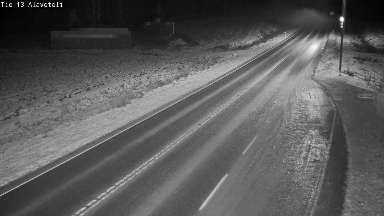 Weather Camera Image Väg 13 Kronoby Nedervetil, Kruunupyy, Pohjanmaa