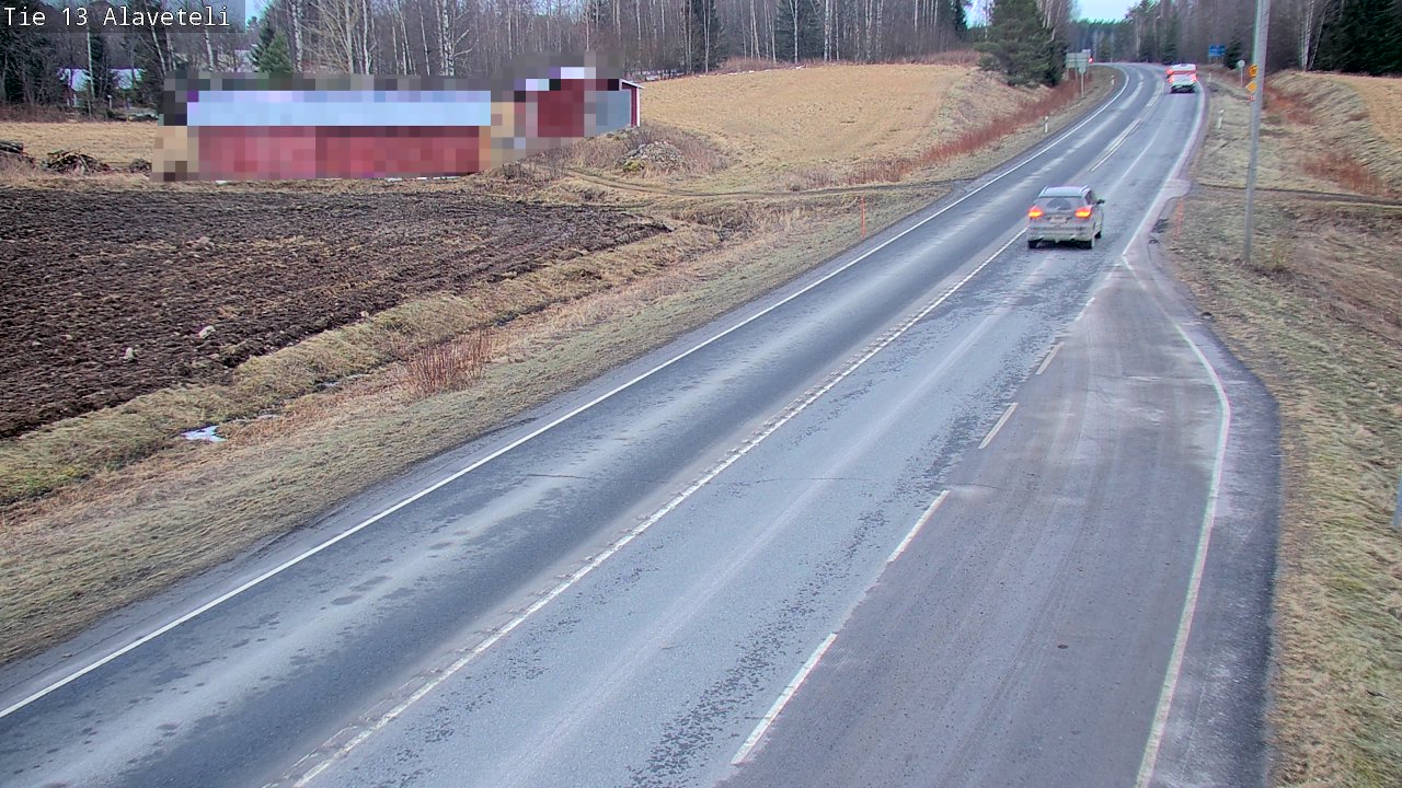 Weather Camera Image Väg 13 Kronoby Nedervetil, Kruunupyy, Pohjanmaa