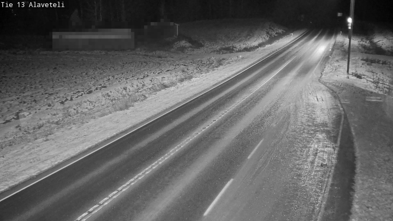 Weather Camera Image Väg 13 Kronoby Nedervetil, Kruunupyy, Pohjanmaa