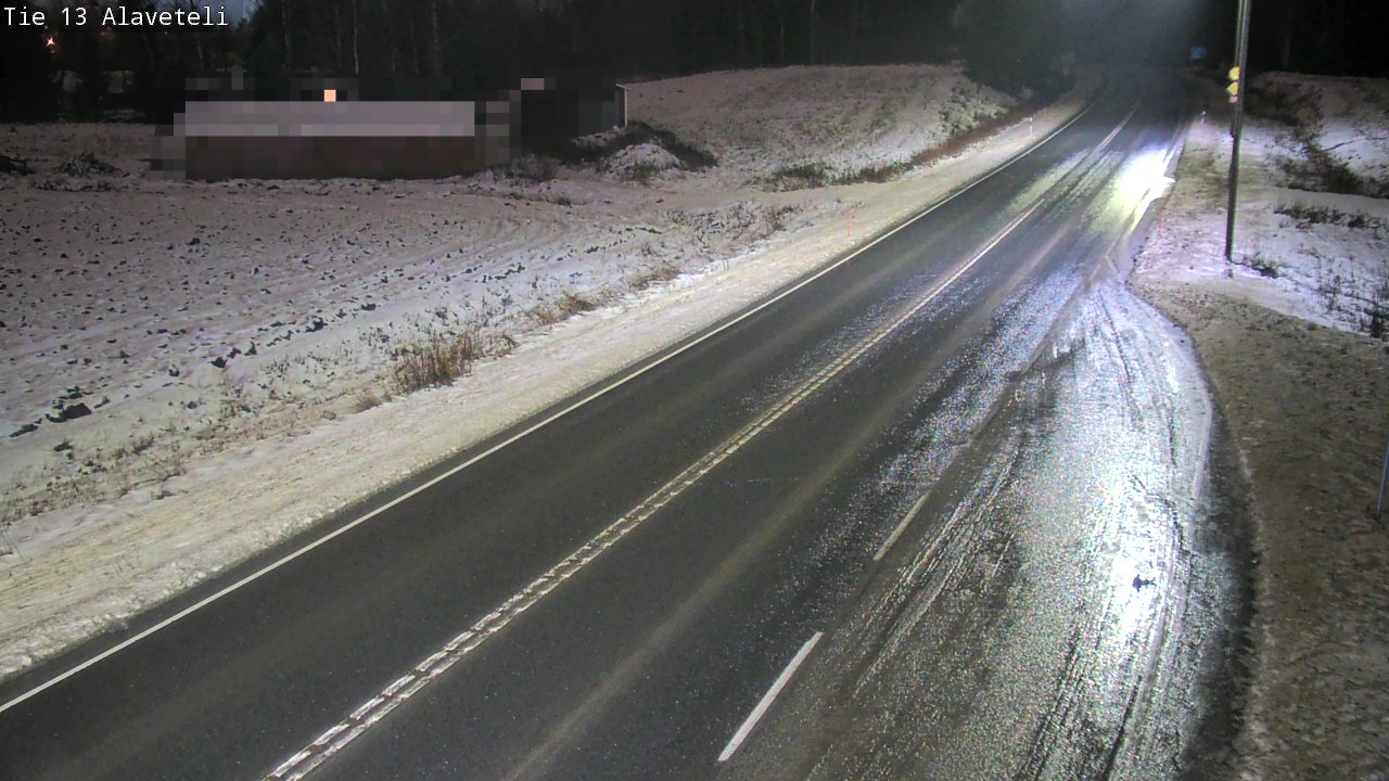 Weather Camera Image Väg 13 Kronoby Nedervetil, Kruunupyy, Pohjanmaa