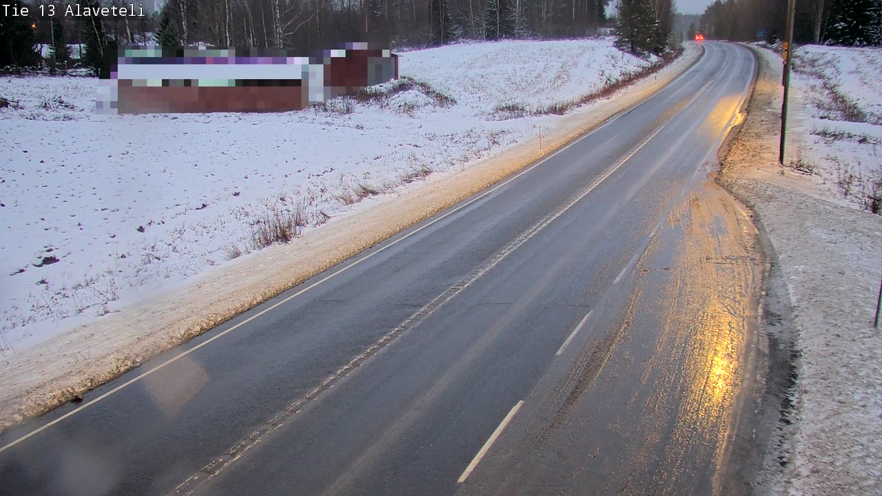 Weather Camera Image Väg 13 Kronoby Nedervetil, Kruunupyy, Pohjanmaa