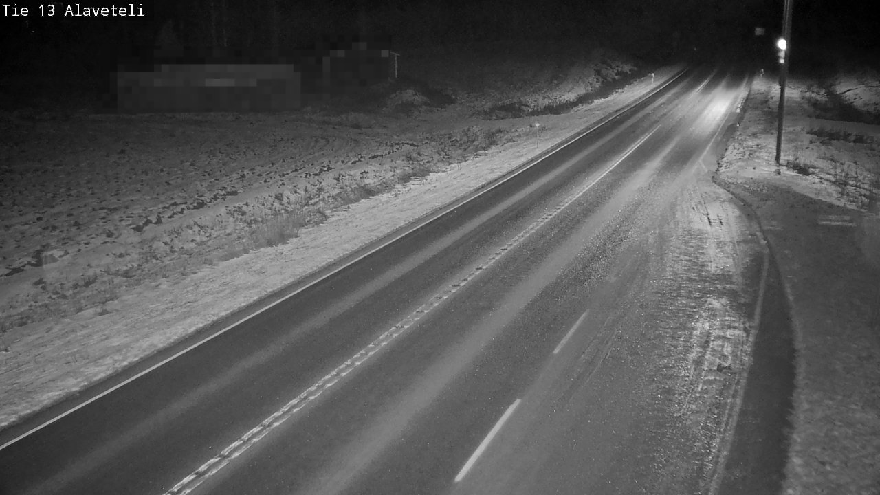 Weather Camera Image Väg 13 Kronoby Nedervetil, Kruunupyy, Pohjanmaa