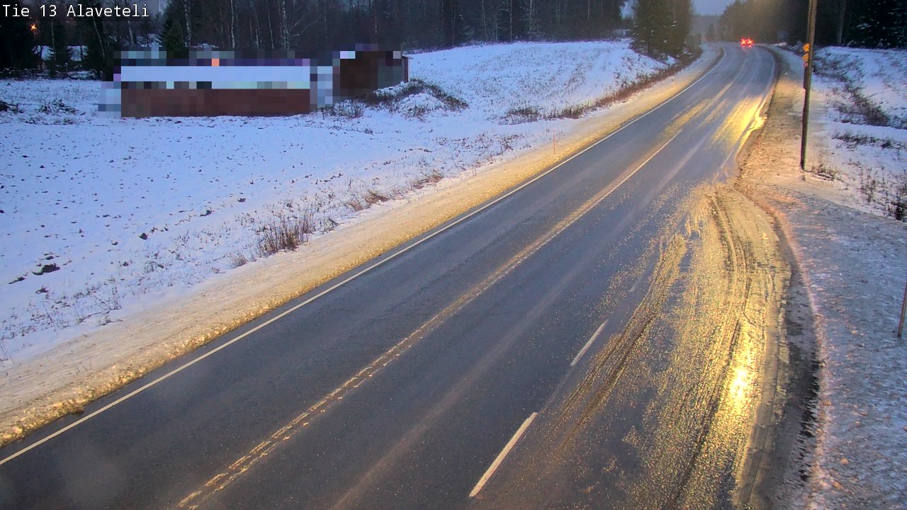 Weather Camera Image Väg 13 Kronoby Nedervetil, Kruunupyy, Pohjanmaa
