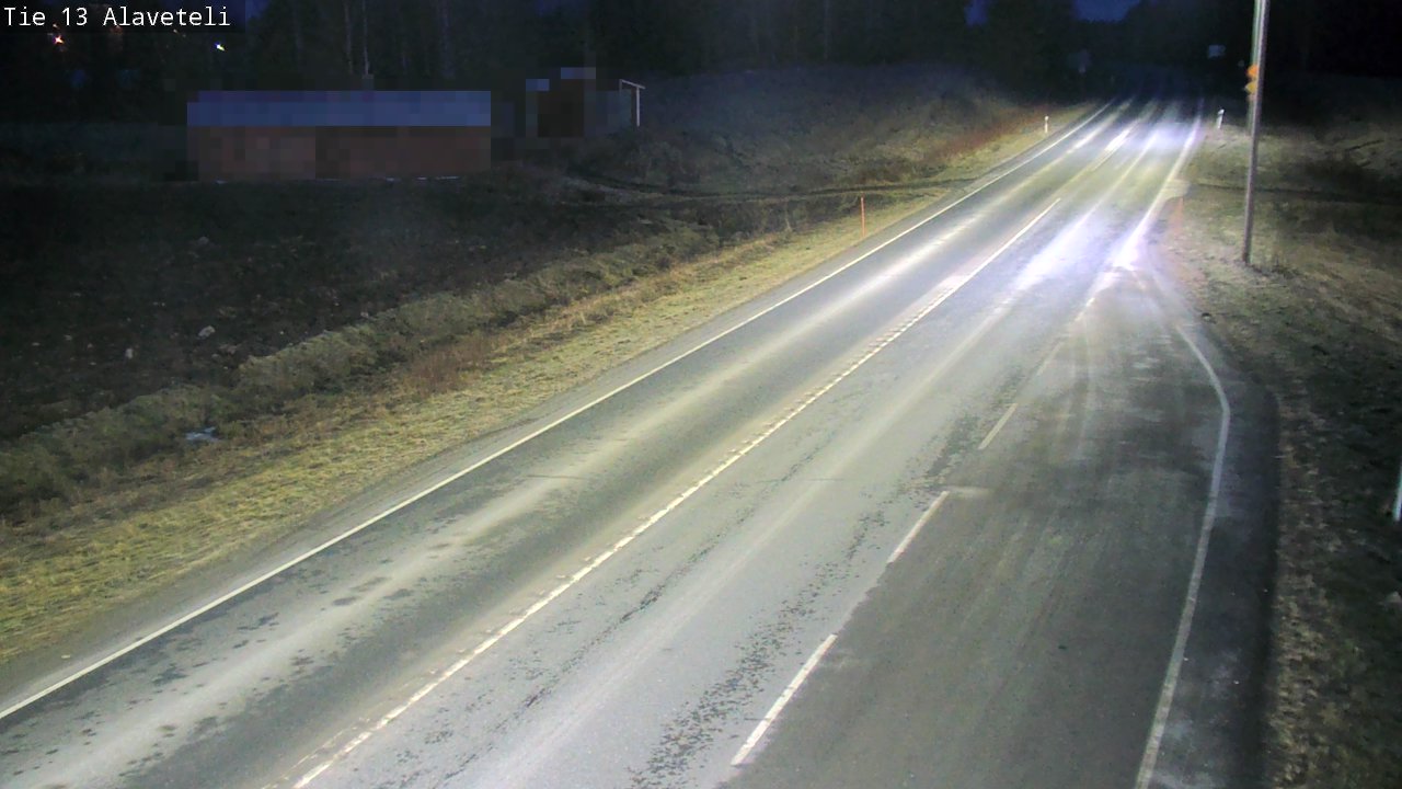 Weather Camera Image Väg 13 Kronoby Nedervetil, Kruunupyy, Pohjanmaa