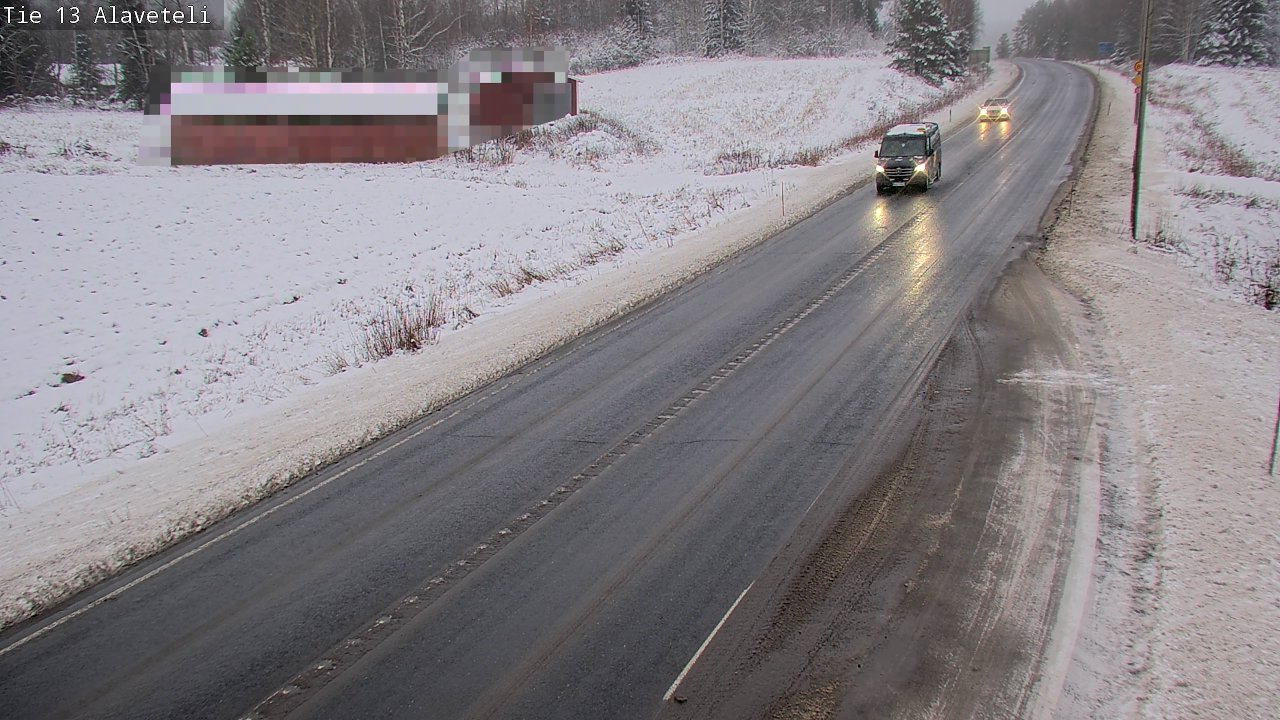 Weather Camera Image Väg 13 Kronoby Nedervetil, Kruunupyy, Pohjanmaa