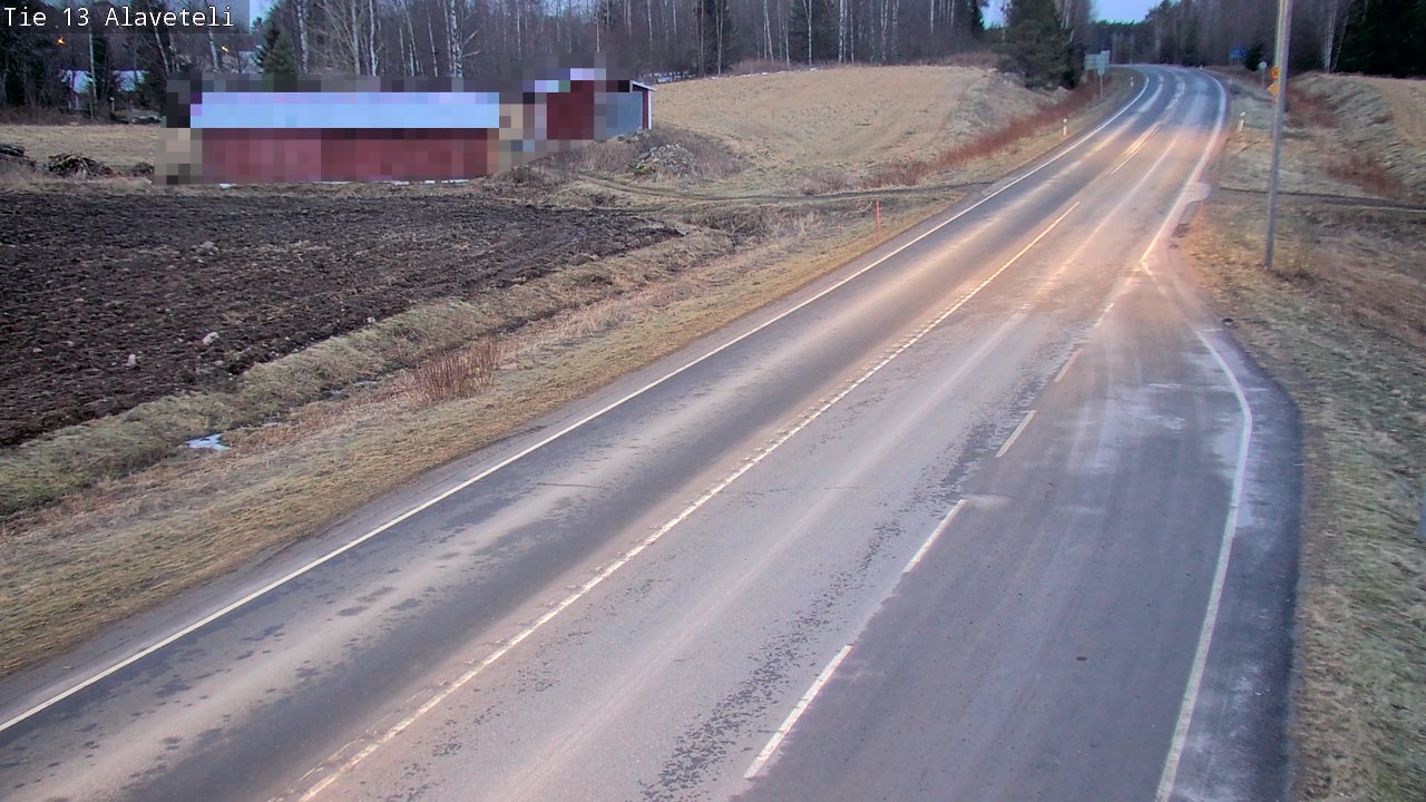 Weather Camera Image Väg 13 Kronoby Nedervetil, Kruunupyy, Pohjanmaa