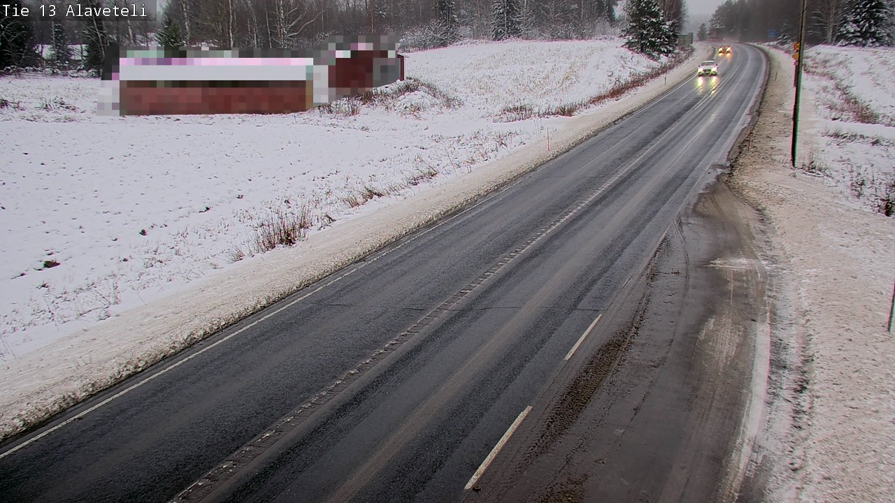 Weather Camera Image Väg 13 Kronoby Nedervetil, Kruunupyy, Pohjanmaa