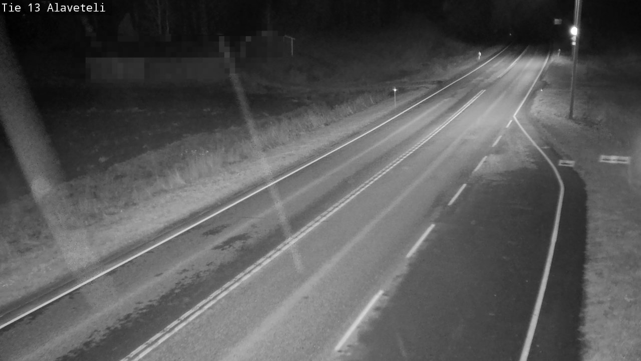 Weather Camera Image Väg 13 Kronoby Nedervetil, Kruunupyy, Pohjanmaa