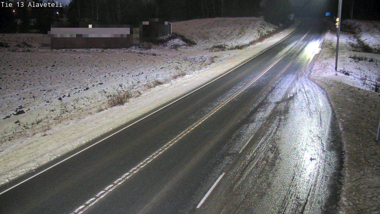 Weather Camera Image Väg 13 Kronoby Nedervetil, Kruunupyy, Pohjanmaa