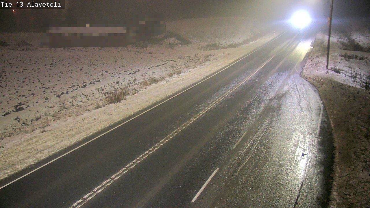 Weather Camera Image Väg 13 Kronoby Nedervetil, Kruunupyy, Pohjanmaa