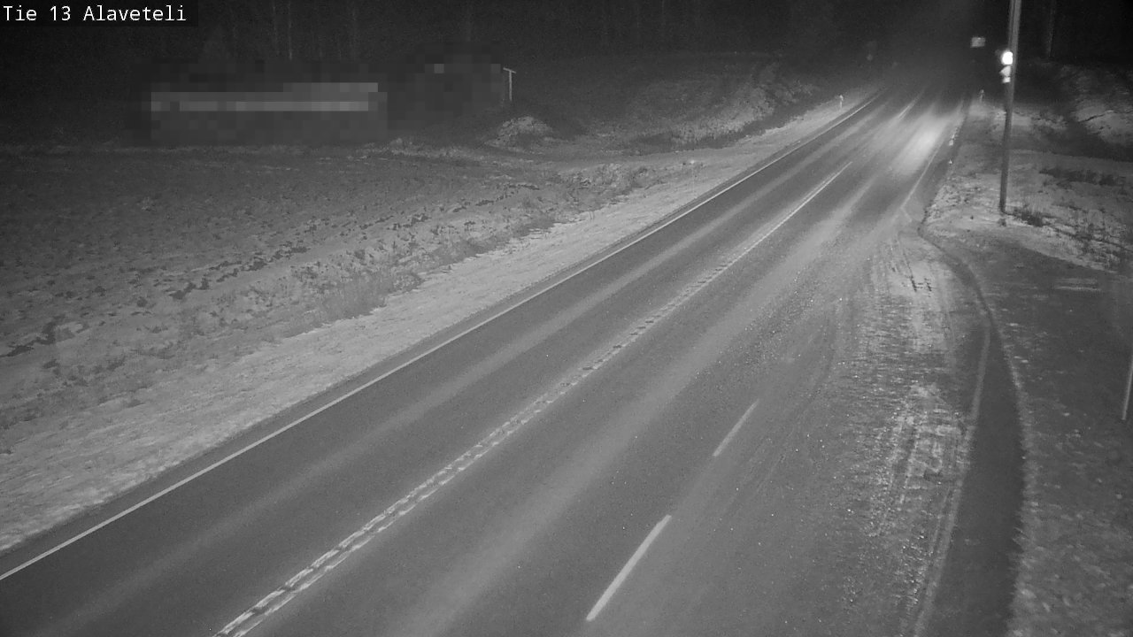 Weather Camera Image Väg 13 Kronoby Nedervetil, Kruunupyy, Pohjanmaa