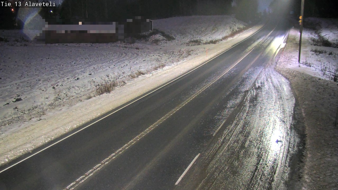 Weather Camera Image Väg 13 Kronoby Nedervetil, Kruunupyy, Pohjanmaa