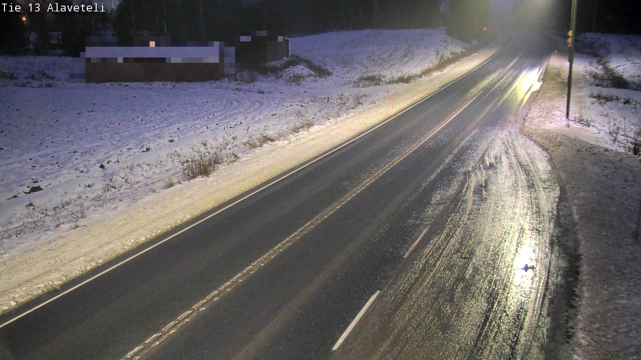 Weather Camera Image Väg 13 Kronoby Nedervetil, Kruunupyy, Pohjanmaa