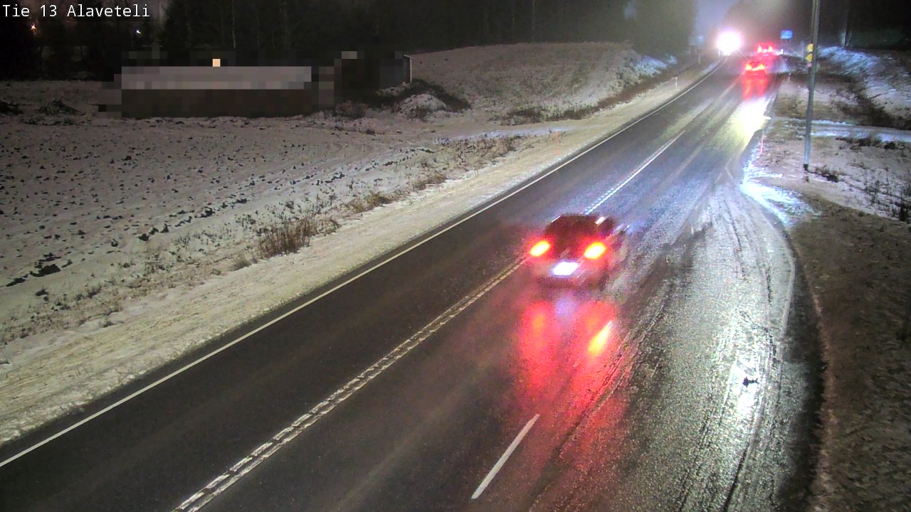 Weather Camera Image Väg 13 Kronoby Nedervetil, Kruunupyy, Pohjanmaa