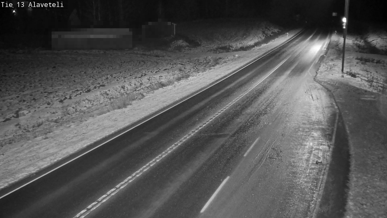 Weather Camera Image Väg 13 Kronoby Nedervetil, Kruunupyy, Pohjanmaa