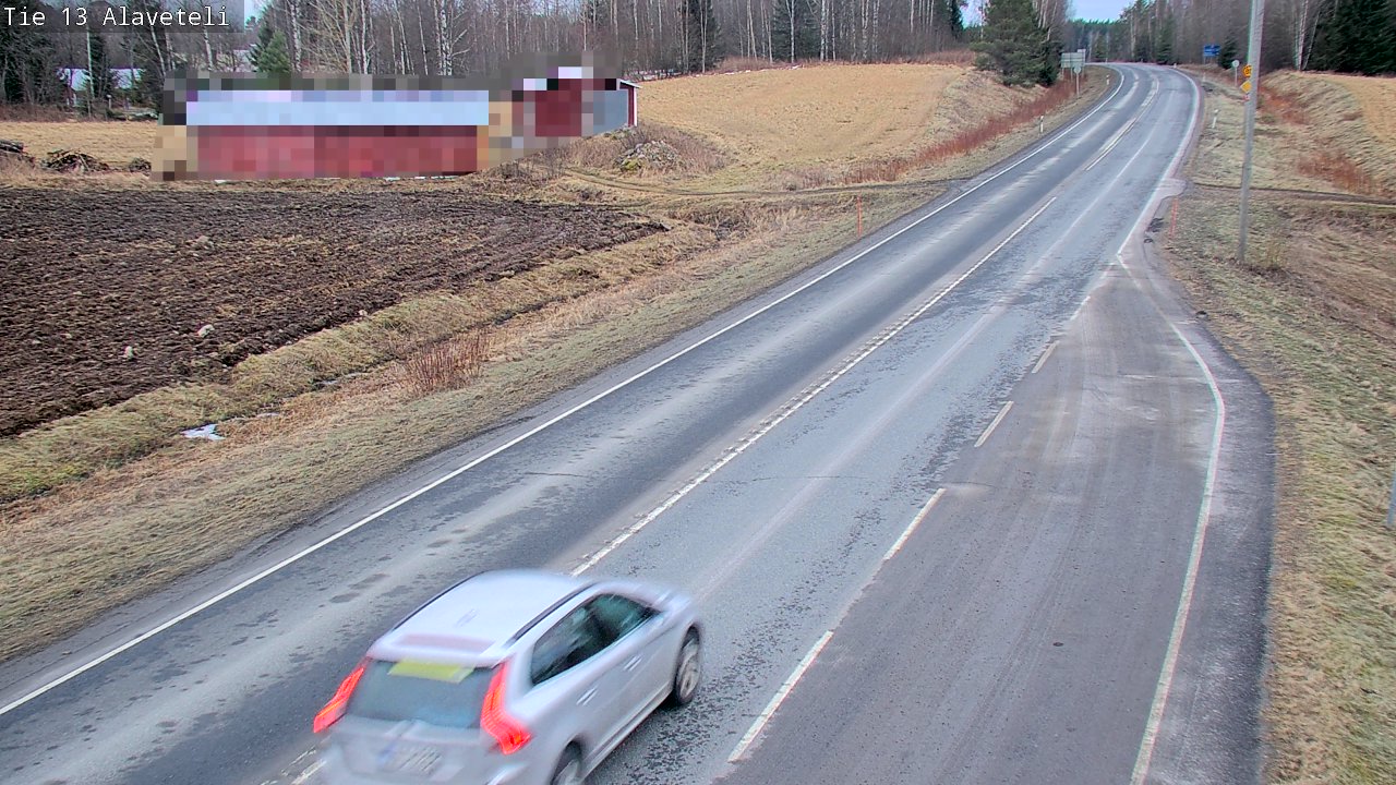 Weather Camera Image Väg 13 Kronoby Nedervetil, Kruunupyy, Pohjanmaa