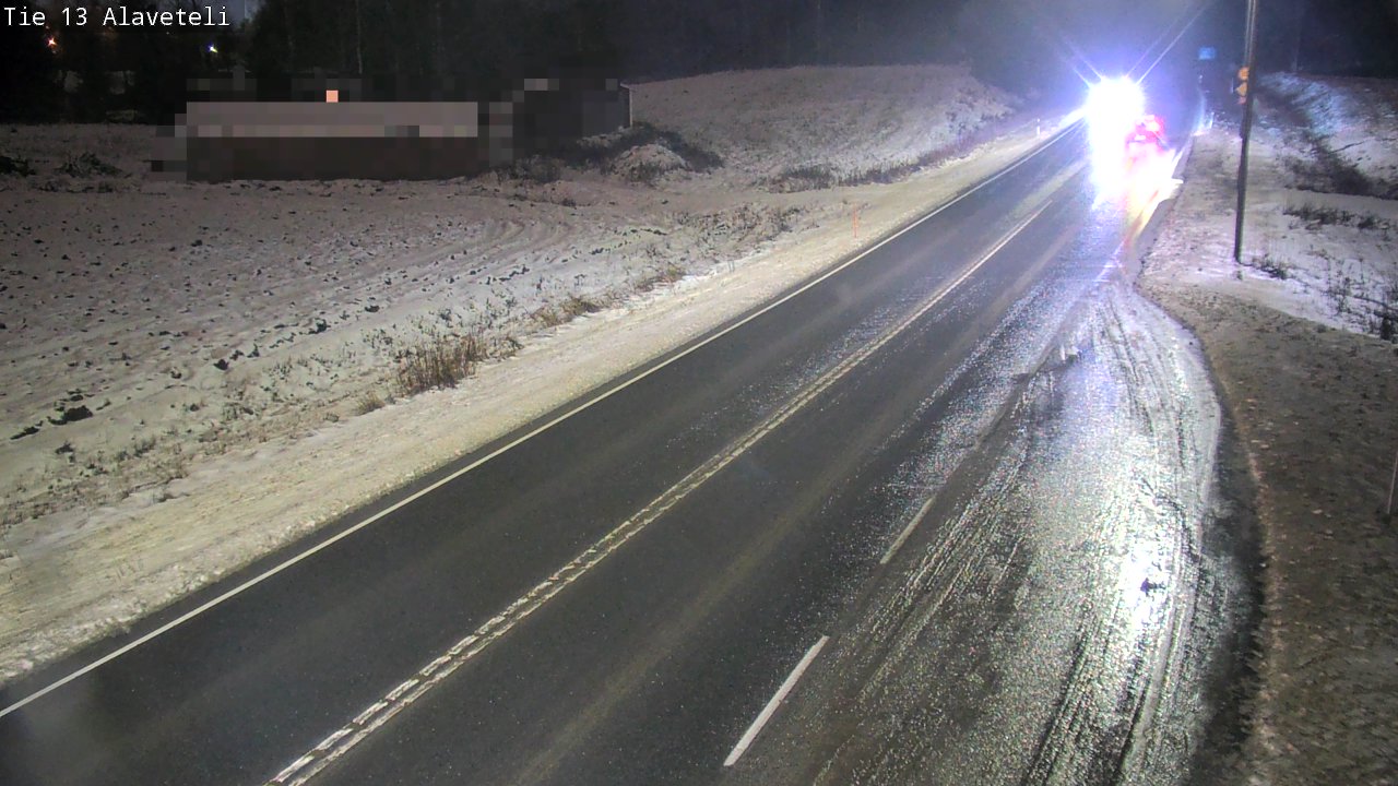 Weather Camera Image Väg 13 Kronoby Nedervetil, Kruunupyy, Pohjanmaa