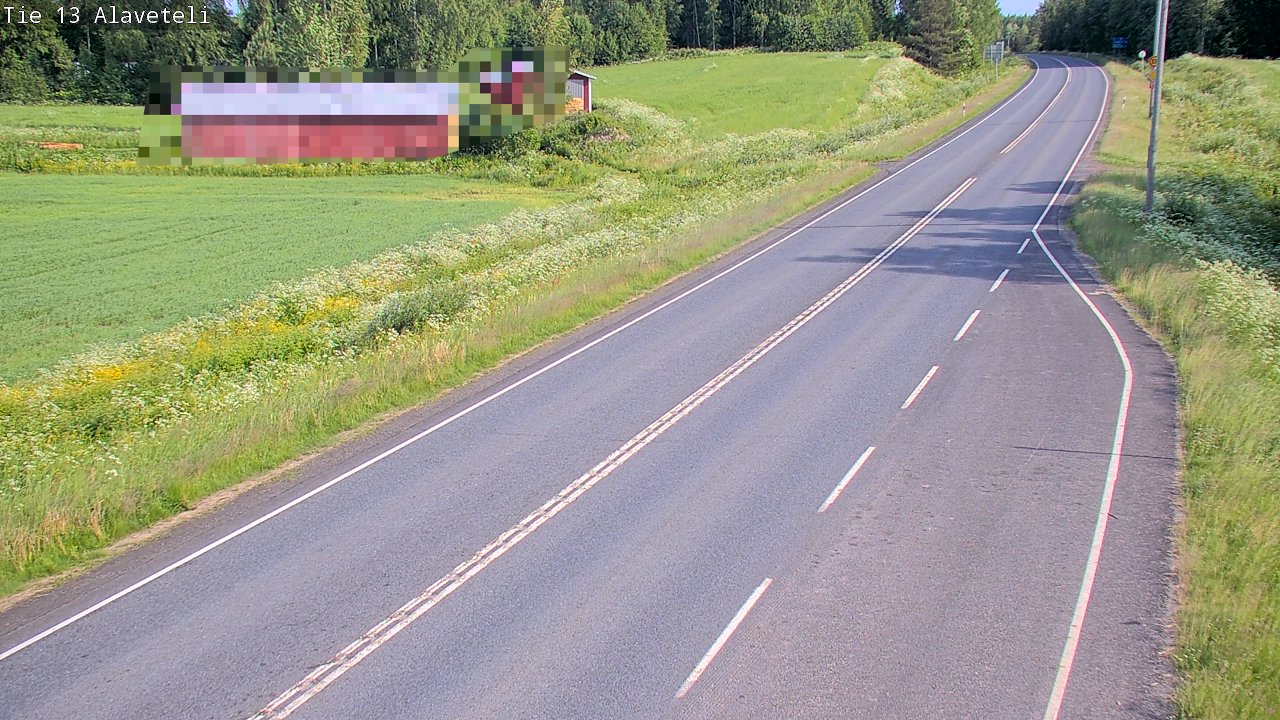 Weather Camera Image Väg 13 Kronoby Nedervetil, Kruunupyy, Pohjanmaa