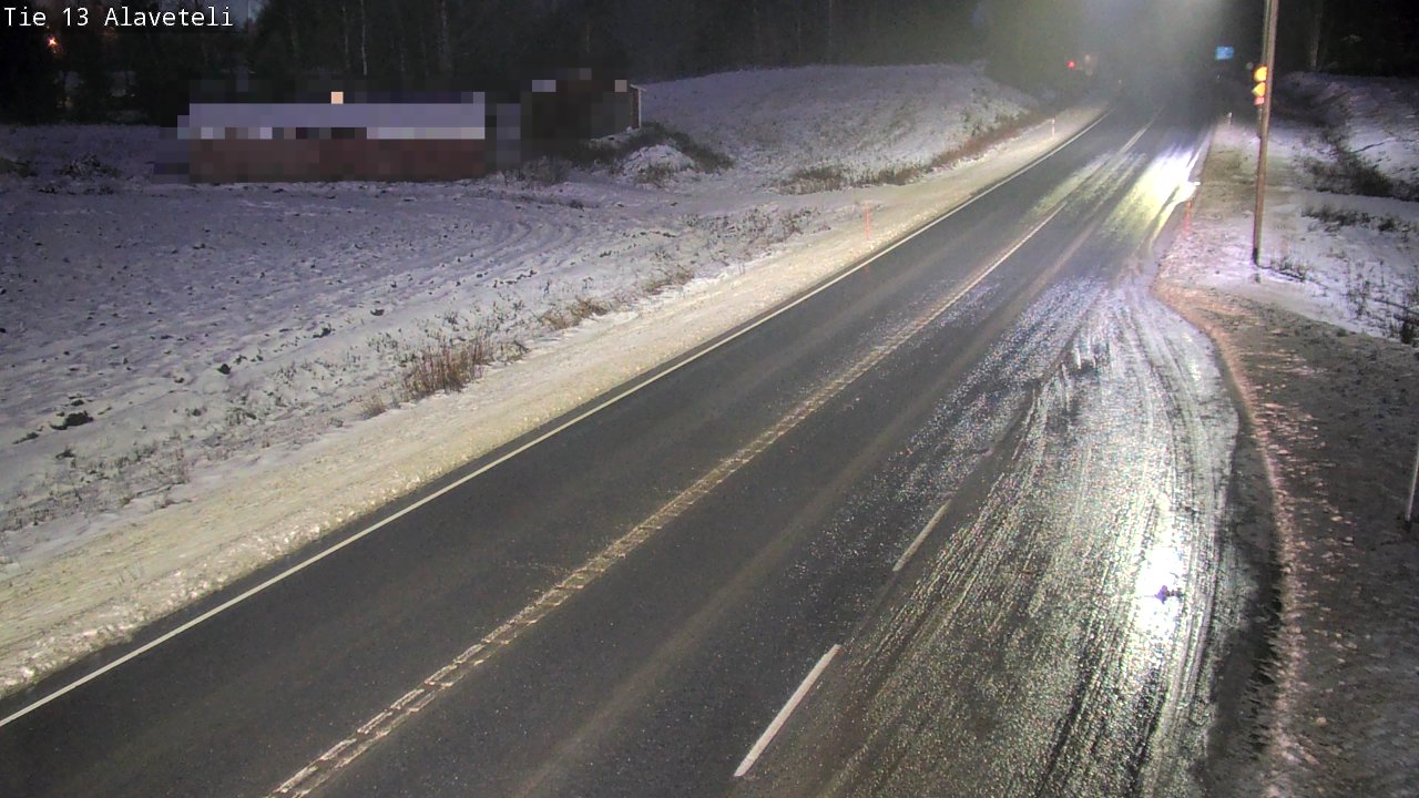 Weather Camera Image Väg 13 Kronoby Nedervetil, Kruunupyy, Pohjanmaa
