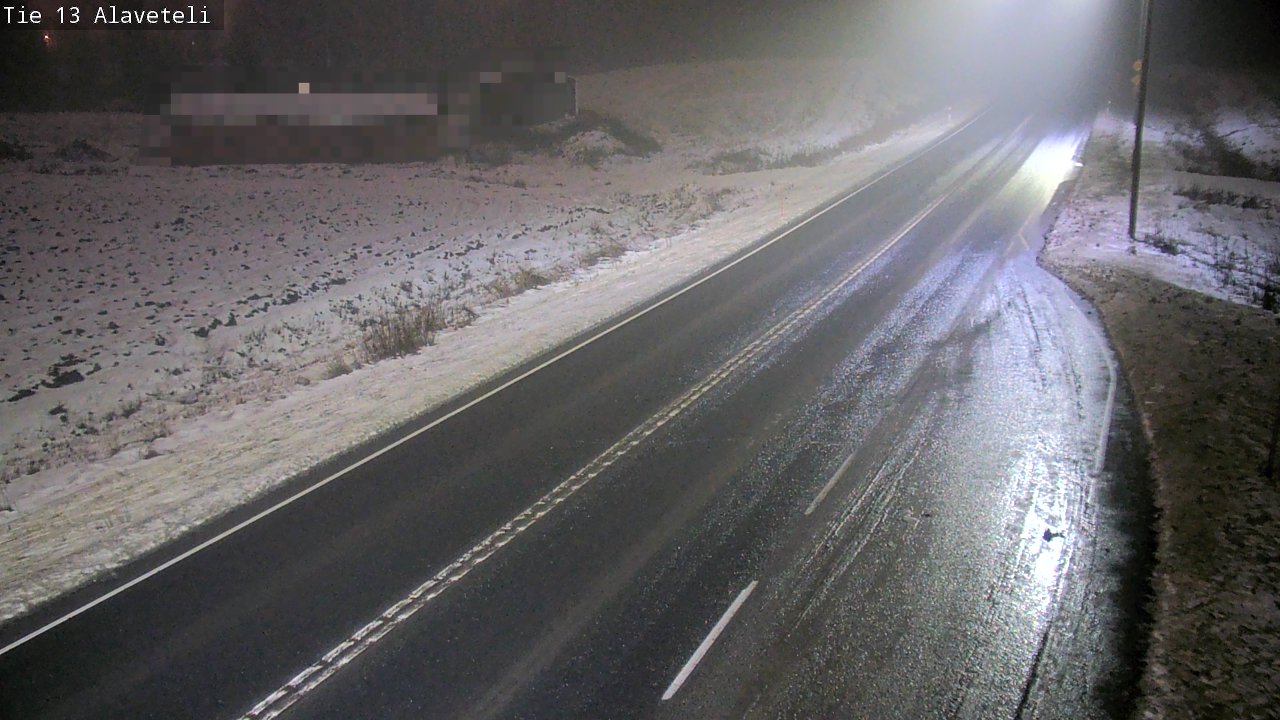 Weather Camera Image Väg 13 Kronoby Nedervetil, Kruunupyy, Pohjanmaa