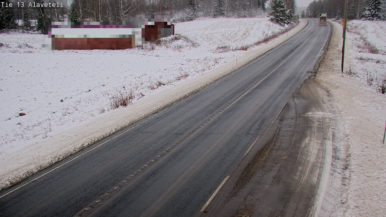 Weather Camera Image Väg 13 Kronoby Nedervetil, Kruunupyy, Pohjanmaa