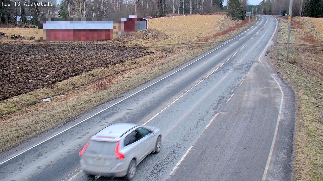 Weather Camera Image Väg 13 Kronoby Nedervetil, Kruunupyy, Pohjanmaa