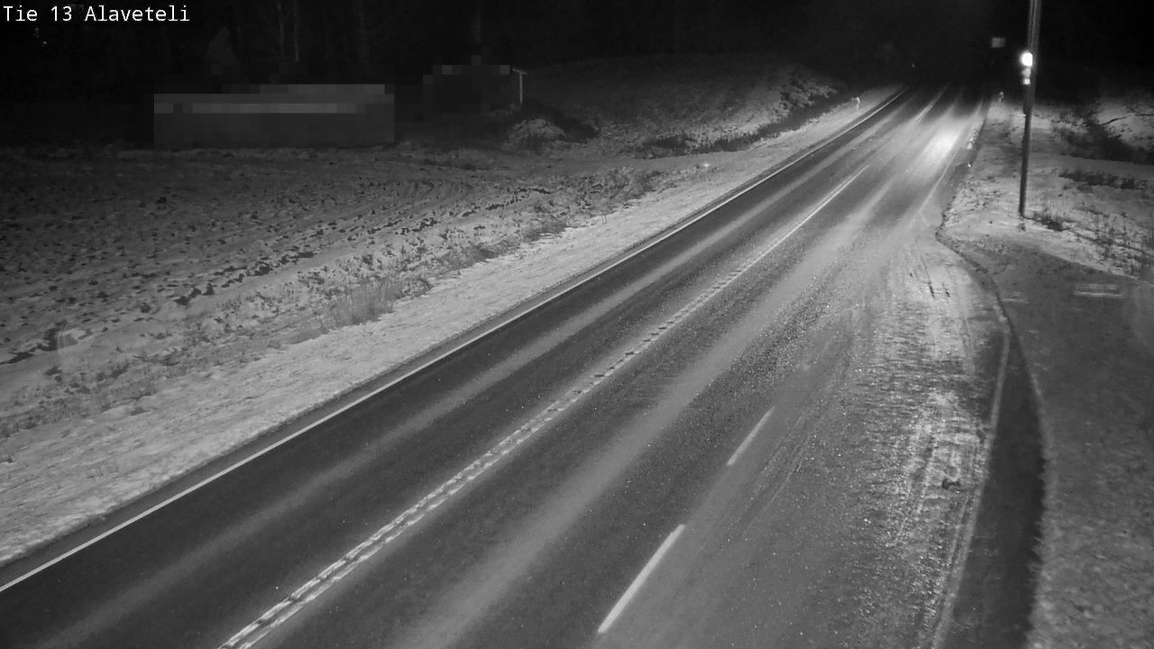 Weather Camera Image Väg 13 Kronoby Nedervetil, Kruunupyy, Pohjanmaa