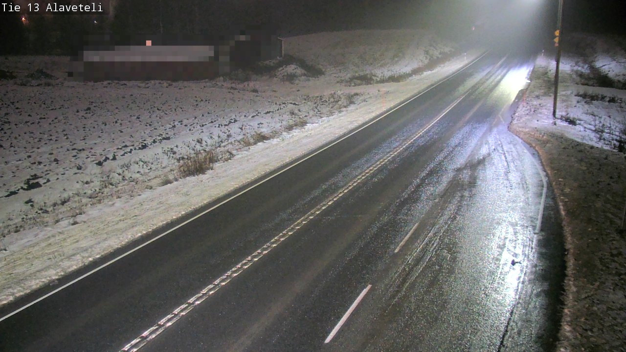 Weather Camera Image Väg 13 Kronoby Nedervetil, Kruunupyy, Pohjanmaa