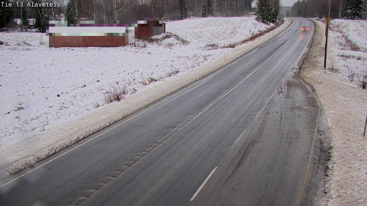 Weather Camera Image Väg 13 Kronoby Nedervetil, Kruunupyy, Pohjanmaa