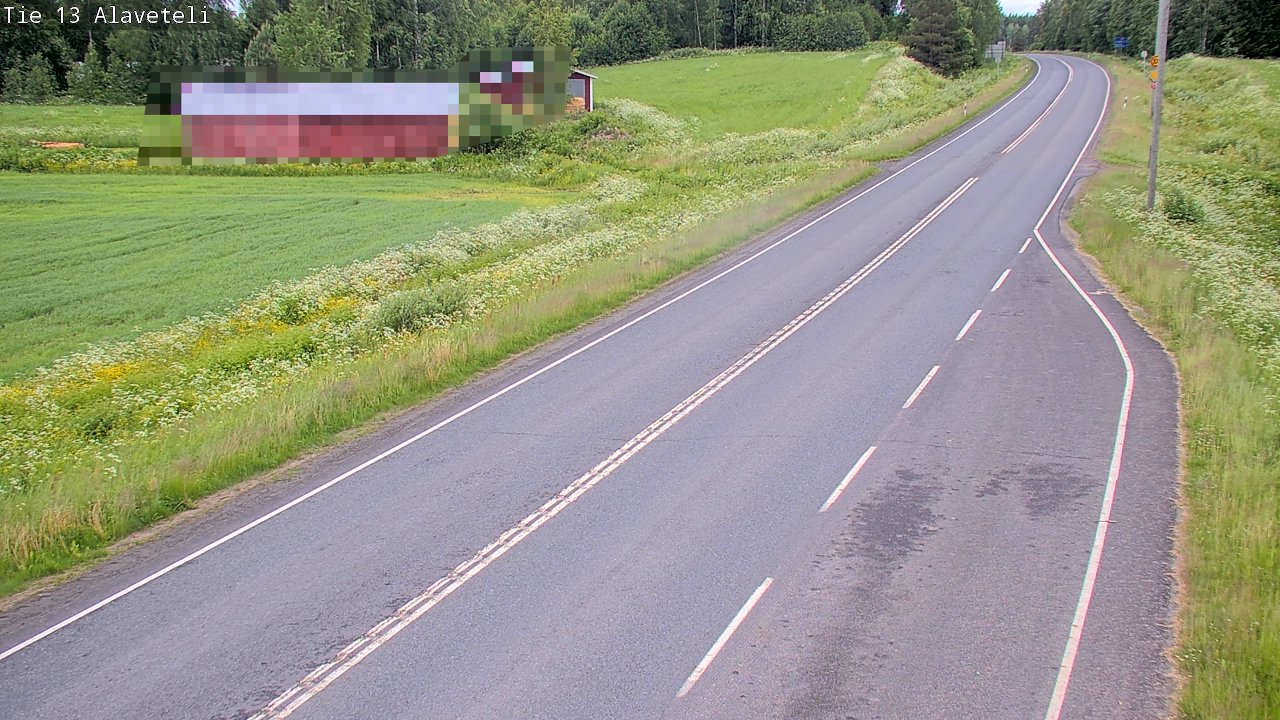 Weather Camera Image Väg 13 Kronoby Nedervetil, Kruunupyy, Pohjanmaa