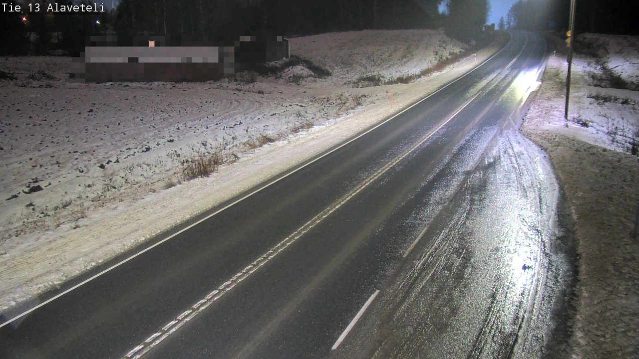 Weather Camera Image Väg 13 Kronoby Nedervetil, Kruunupyy, Pohjanmaa