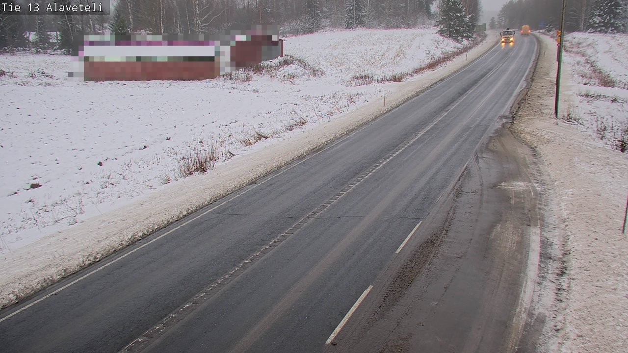 Weather Camera Image Väg 13 Kronoby Nedervetil, Kruunupyy, Pohjanmaa