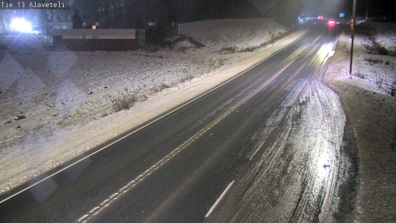 Weather Camera Image Väg 13 Kronoby Nedervetil, Kruunupyy, Pohjanmaa