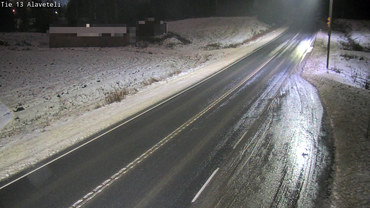 Weather Camera Image Väg 13 Kronoby Nedervetil, Kruunupyy, Pohjanmaa