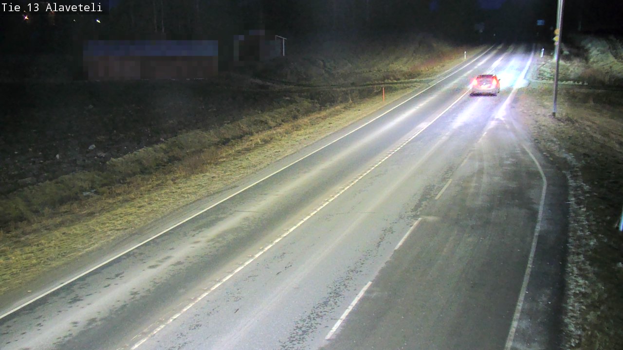 Weather Camera Image Väg 13 Kronoby Nedervetil, Kruunupyy, Pohjanmaa