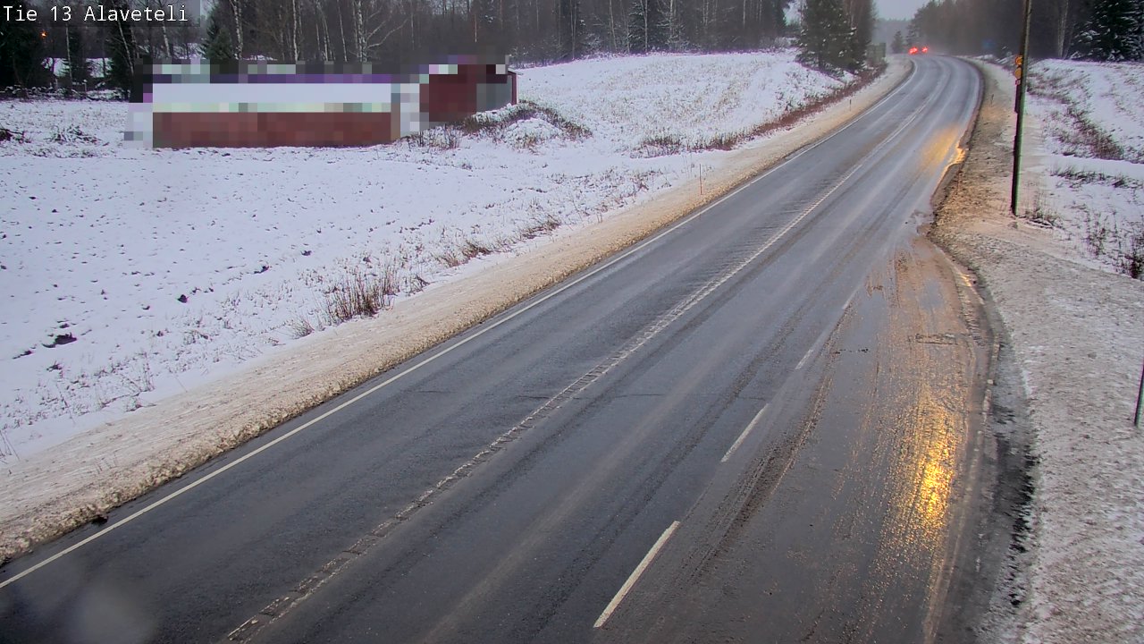 Weather Camera Image Väg 13 Kronoby Nedervetil, Kruunupyy, Pohjanmaa