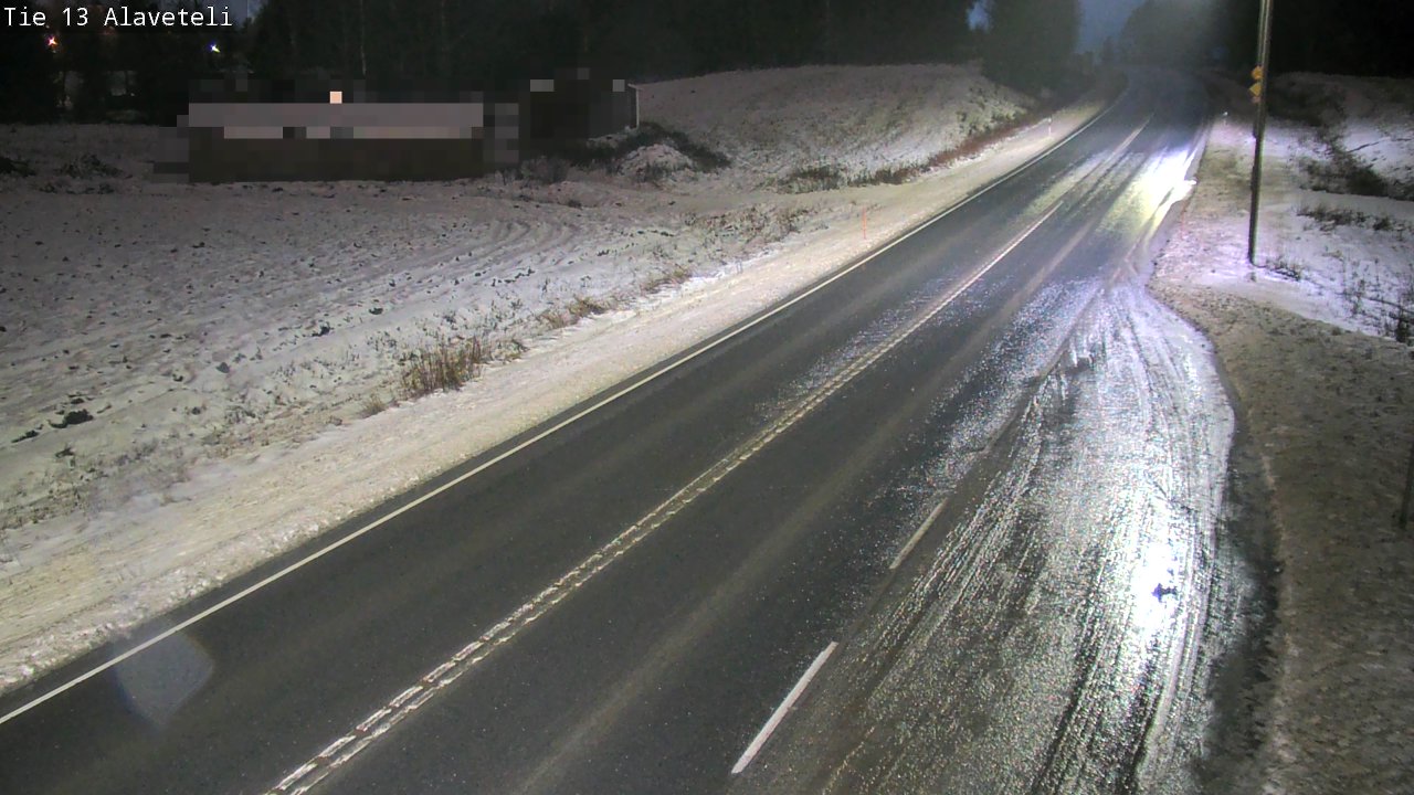 Weather Camera Image Väg 13 Kronoby Nedervetil, Kruunupyy, Pohjanmaa