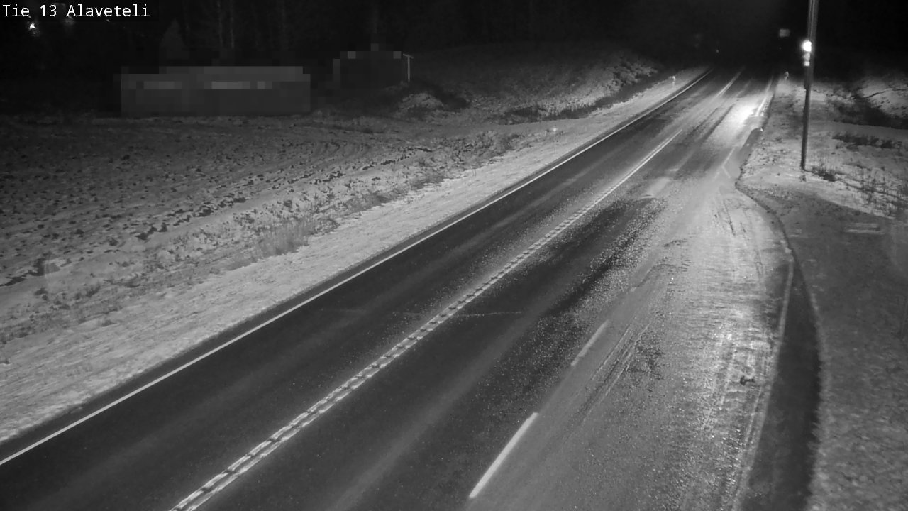 Weather Camera Image Väg 13 Kronoby Nedervetil, Kruunupyy, Pohjanmaa