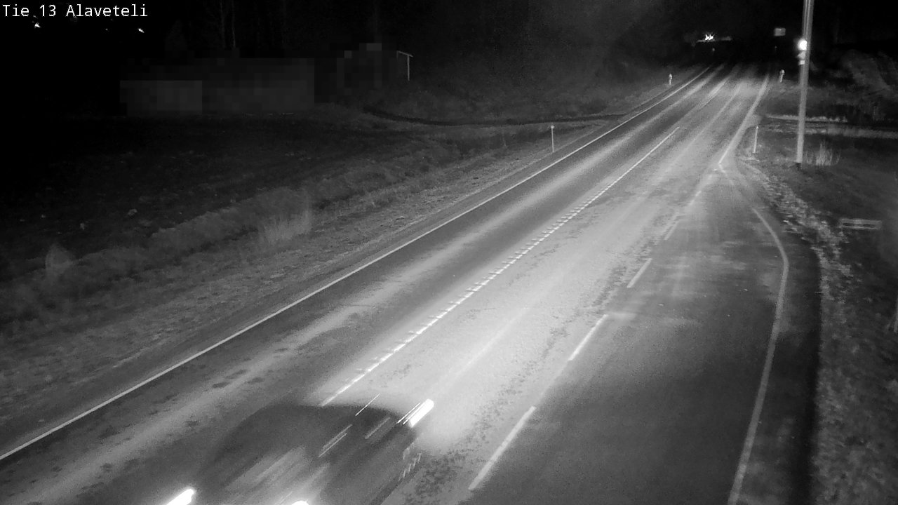 Weather Camera Image Väg 13 Kronoby Nedervetil, Kruunupyy, Pohjanmaa