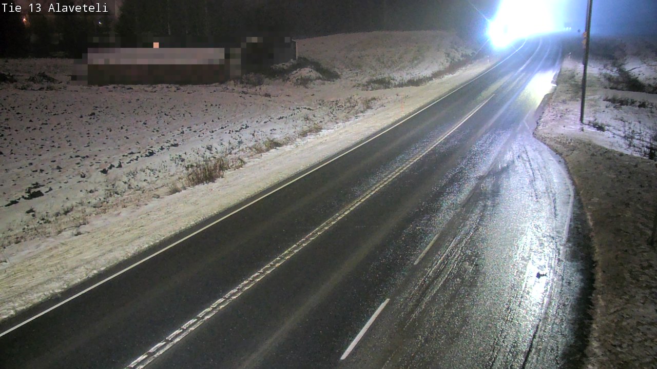 Weather Camera Image Väg 13 Kronoby Nedervetil, Kruunupyy, Pohjanmaa